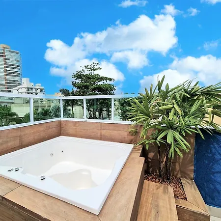Marmeu Enseada Com Hidro Aquecida Privativa Apartment Guaruja Exterior photo